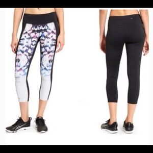 Athleta Size XXS Disco Geo Sonar Cropped Leggings